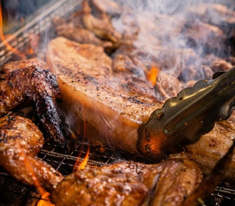 Churrasco na grelha