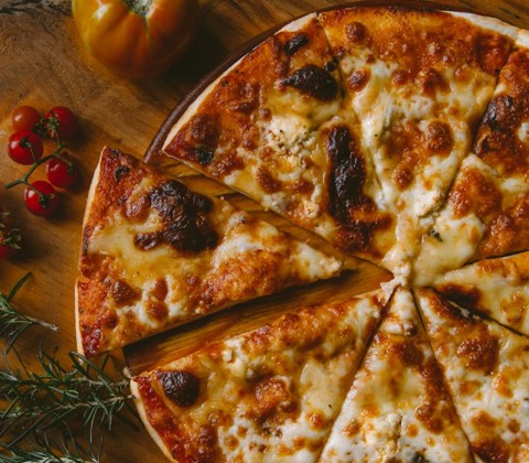 Pizza fatiada